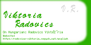 viktoria radovics business card